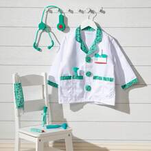 Melissa & Doug Doctor Role Play Costume Set, Pretend Play Dress Up Set (8 Pieces), Includes Stethoscope, Coat And Accessories, Suitable For Children 3 Years And Up - Doctor Costume - View 7