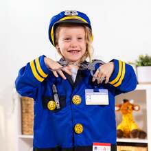 Melissa & Doug Police Uniform Set, 8-Piece Role Play Costume, Includes Badge, Handcuffs And Accessories, Suitable For Children 3 Years And Older - Police Officer Costume - View 3