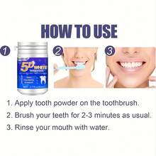 BHATCYK 1pc 3 DAYS Teeth Cleaning Powder, Teeth Whitening ,Teeth Polishing Tooth Deep CleaningPowder,Teeth Polishing Tooth Deep CleaningPowder,Travel - Mint - View 8