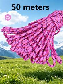10M/50M/100M Nylon Paracord, 4mm 7-Strand - Non-Elastic Woven Rope, Suitable For Outdoor Training, Camping And DIY Activities - Multicolor - View 103