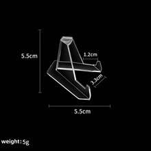 50pcs/25pcs/10pcs Multi-Purpose Transparent Display Stand, Thick Solid Backboard Triangular Stable Structure, Compact Size For Easy Placement, Suitable For Displaying Coins, Commemorative Coins, Trading Cards, Sports Cards And Other Cards - Multicolor - View 4