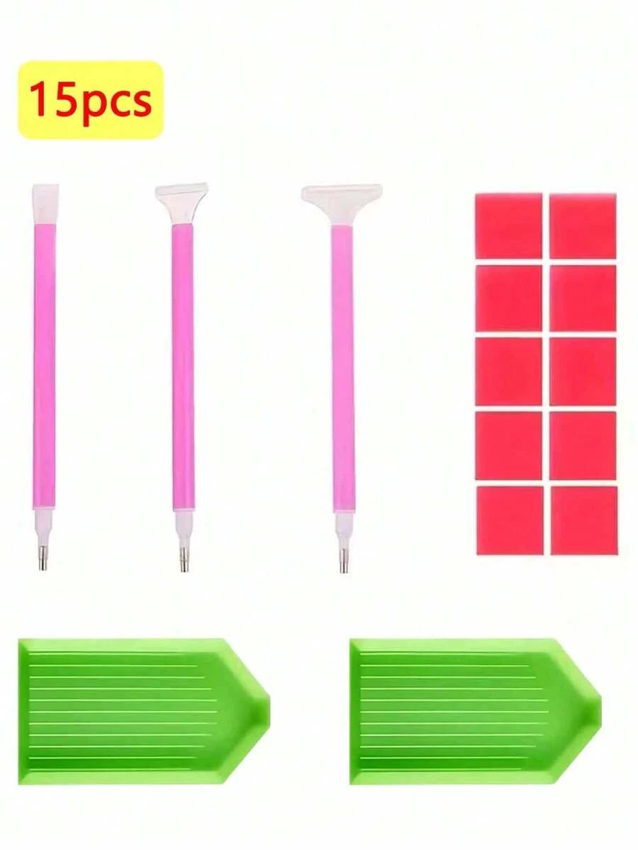 Diamond Painting Tool Set, 3 Different Sizes Of Diamond Painting Pens, Professional Embroidery Handcraft, Suitable For Art Painting, Portable Diamond Sticker Craft Tool Kit, Ideal Choice For Hobbyists - A - View 1
