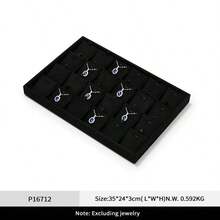 Oirlv Black Jewelry Storage Tray Splice Tray Jewelry Storage Tray Drawer Storage Jewelry Storage Can Be Splice Used Suitable For Earrings Rings - Black - View 14