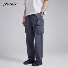 Phenix ALK Men's Outdoor Cargo Pants 2026SS Sports Water-Repellent Sun-Protective Woven Long Pants - Frost Gray - View 1