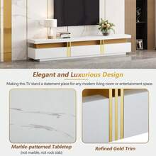 White Coffee Table - Particle Board Side Table For Living Room - 白色 - 查看 5