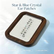 Multi-Style No-Drill Ear Stickers, Self-Adhesive Ear Cartilage Decorative Studs, Reusable Crystal Heart, Bow, Star Fake Earring Stickers, Suitable For Ear Styling, Parties And Daily Wear - Multiple Styles - View 5