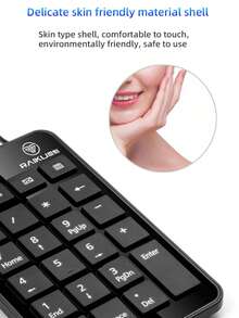 RAIKU Keyboard Input Eksternal Laptop/Mesin Kasir/Personal Laptop dengan Tombol Numerik Mini USB 23 Tombol - View 8