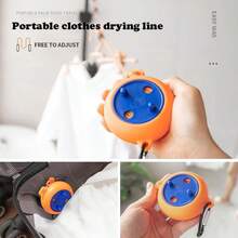 1pc Portable Travel Clothesline, Adjustable 10m Camping Clothesline, Suitable For Outdoor Travel, Fishing, Camping, Tent Fixing, Drying Clothes - A - View 3