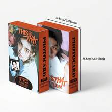 asmodee 127 قطعة بطاقات وملصقات سلسلة الألبوم الجديد STRAY/K1DS THIS&THIS للأعضاء الكاملين، بطاقات صور عالية الدقة مزدوجة الجانب، بطاقات تهنئة أساسية للمعجبين مزدوجة الجانب، 127 قطعة (55 بطاقة + 72 ملصق صغير) - متعدد الألوان - مشاهدة 3