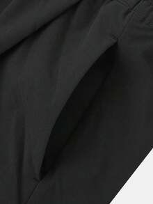 Adidas Celana Jogger Lipit Kasual Wanita dengan Kantong untuk Lari dan Aktivitas Luar Ruangan - Hitam - View 6