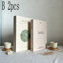 Foldable Fake Book Decor Nordic Home Magazine Decorative Book Sample Room Villa Study Simple Realistic Book Prop 2/3pcs - Decor Book - View 13