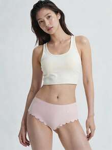 Mystèrelle 4pcs/Pack Women's Seamless Ice Silk Soft One Piece Underwear, Breathable Ultra-Thin Quick-Dry Stretch Briefs - Multicolor - View 6