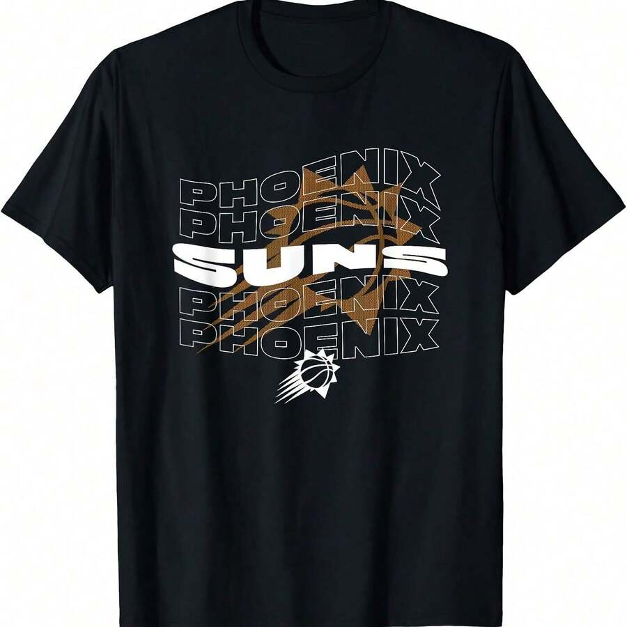 Phoenix Suns Wave Outline Team Logo T-Shirt - 款式 - 查看 1