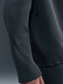 Nike Men's AS M NK TCH FLC Crew Sweatshirt Knit Pullover HV6538-060 - Black - View 3