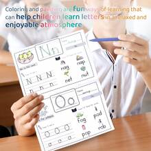 Children's Large Activity Book, Fun Letter Practice Worksheets, Early Learning Workbook, Suitable For Boys And Girls Home Study And Travel Gift - Alphabet Book - View 3