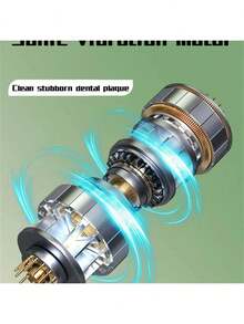 AXH. Cepillo de dientes eléctrico automático, cabezal de cepillo de cerdas suaves, cepillo de dientes para limpieza oral de adultos - Multicolor - Ver 4