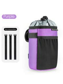 WEST BIKING Insulated Bicycle Water Bottle Bag 3 Point Secure Mounting Multi Functional Cycling Gear Storage Bag - Multicolor - View 14