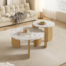 Modern Composable Coffee Table, Side Table, Coffee Table Set For Living Room, Sofa Side Table And Balcony, Set Of 2, 81 X 79 X 12 Cm - Multicolor - View 3