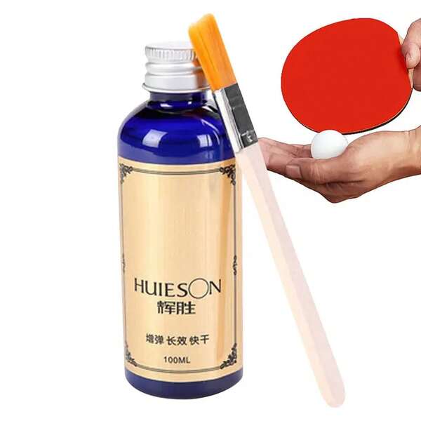 100ml Speed Liquid SuperGlue Professional Table Tennis Liquid With Brush Pingpong Racket Rubbers Table Tennis Glue Adhesive
