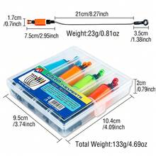 4 Pcs Carp Fishing Bite Indicator Set Sensitive Swinger Auxiliary Tool With Metal Adjustable Chain Openable Head (Blue/Orange/Green/Red) Gifts For Men - CFA007 - View 3