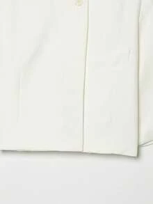 Women's Business Casual Blazer, Elegant White Single-Breasted Suit Jacket Summer - White - View 9