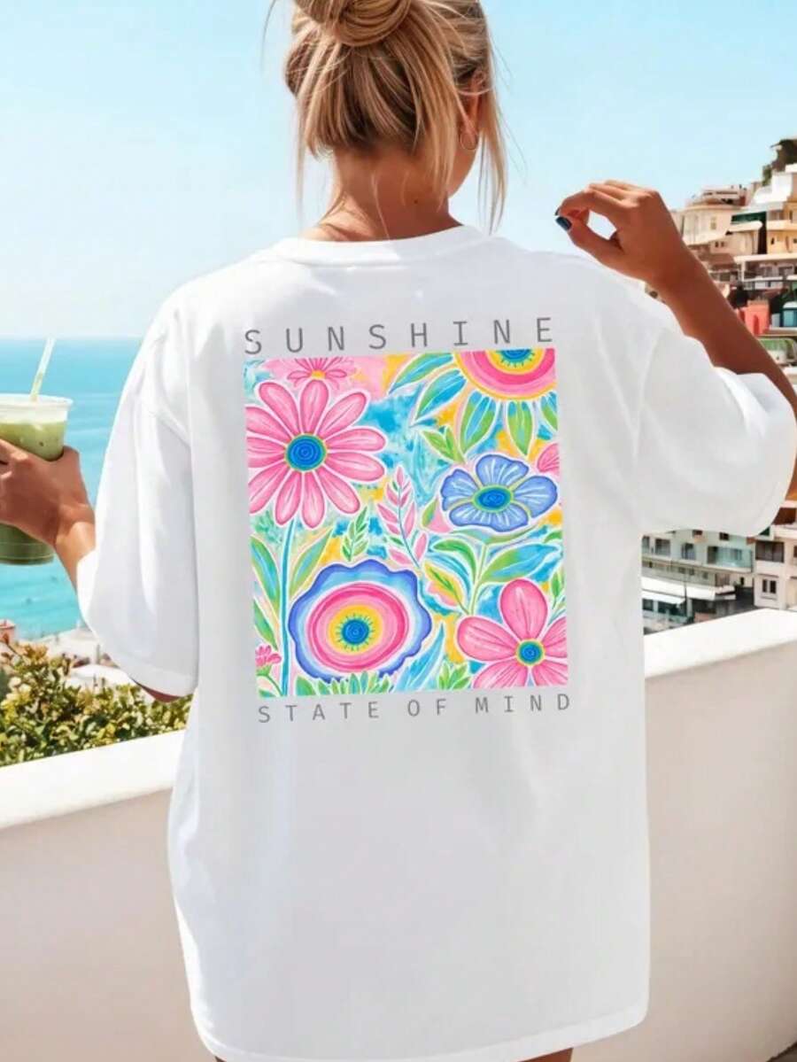 Women T-Shirts - 白色 - 查看 1