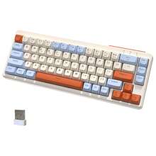 ATTACK SHARK FreeWolf M68 67-Key Tri-Mode Wireless Gaming Keyboard PBT Keycaps Rainbow Backlit Silent Ergonomic Keyboard - View 10