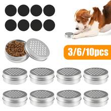 3/6/10pcs Dog Scent Training Box, With Soft Magnetic Stickers, Anti-Bite Anti-Saliva Aluminum Alloy Shell, Portable Multi-Hole Pet Scent Work Box, Suitable For Dog Search Games, Indoor And Outdoor Use, Suitable For Dog Cages, Lawns, Yards And Travel - Silver - View 9