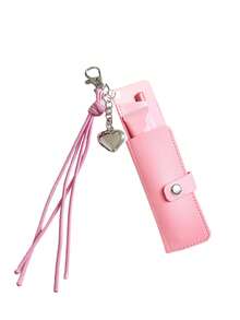 Bow Star Keychain With PU Lipstick Case,Portable Lipstick Holder With Mirror,Stylish Bag Charm,Lip Balm Storage Case,Handbag Decor,Gifts For Girls - Multicolor - View 13