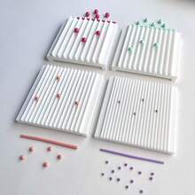 Polymer Clay Shaping Tools, Can Make Spherical And Strip-Shaped Polymer Clay, DIY Earrings, Ear Ornaments, Pendants, Hair Clips, Jewelry Tool Set, Round And Long Strip Molds, Multiple Sizes, Polymer Clay, Ceramic Creative Handmade Molds - White - View 5