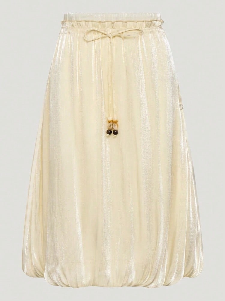 Adidas Originals Women's LONG SKIRT Knitted Sports Skirt LD6439 - White - View 1