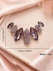 Fashionable Feather Rhinestone Personalized Brooch Accessory - Brooch - View 6