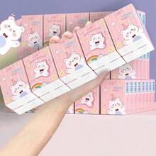 6 Packs Cute Birthday Bear Pocket Tissues, Portable Birthday Bear Handkerchiefs, Facial Tissues, Napkins, Suitable For Business Trips, Work, Travel - Multicolor - View 3