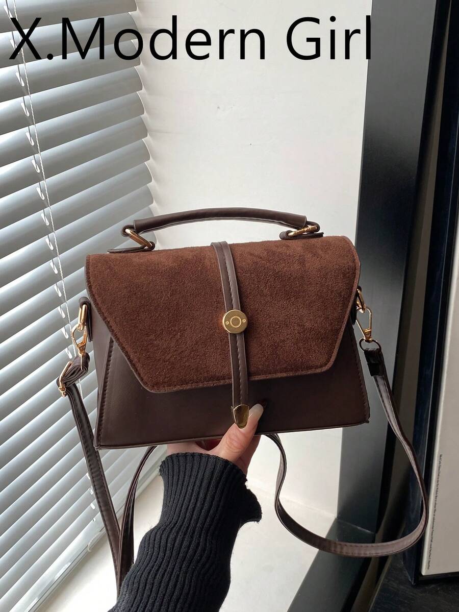 Niche Minimalist Fashionable Chic Small Square Bag For Women, Personalized 2026 New Lightweight Textured Crossbody Bag - Coffee - View 1