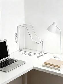 Transparent Vertical File Holder And Stand, Suitable For Notebooks, A4 Paper, Envelopes, Documents And Books. Multi-Functional Storage Rack, Suitable For Home And Office, Essential For College Students. - Multicolor - View 5