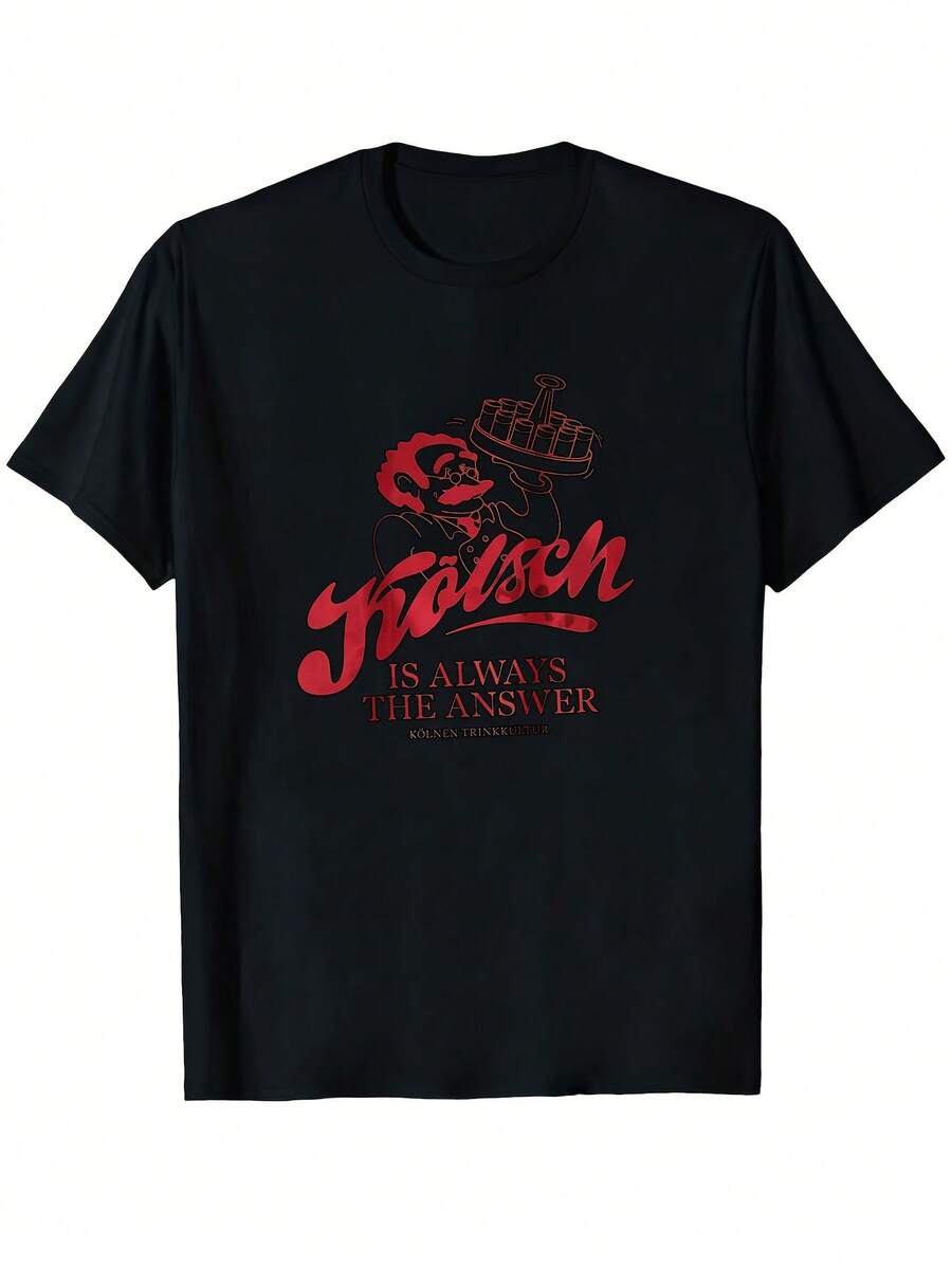 Men T-Shirts - 黑色 - 查看 1