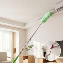 1pc 1.4M PP Plastic Extendable Electrostatic Duster, Washable Soft Microfiber Dust Cleaner, Multi-Surface Household Cleaning Tool For Ceiling Bed Cabinet Car Interior - Multicolor - View 7