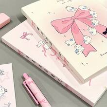 1pc Fashion A5 Blank Notebook, Bow And Rabbit Pattern, Highly Attractive Girly Design, Thickened Sketchbook For Students, Suitable For Notes, Drawing Or Doodling, Learning Supplies, Office Stationery - Multiple Styles - View 3