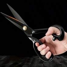 10 Inch Heavy Duty Tailor Scissors - Steel Blades, Suitable For Fabric, Leather And Crafting - Ergonomic Handle, Suitable For Sewing, Trimming And Office Use - Christmas And Halloween Gift - Black - View 4
