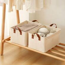 Car Trunk Organizer Storage Box, Foldable Fabric Storage Bin With Handle, Multi-Function Container, Suitable For Car Back Seat, Home Closet, Bedroom Organization - Multicolor - View 8