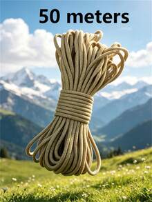 Cuerda de rescate multiusos para exteriores con núcleo de 7 hilos, camuflaje multicolor, 5/10/50/100m/pieza, cuerda de escalada, línea de vida de emergencia para tienda de campaña, cuerda de tracción de paracaídas, cuerda para tejer pulseras, cuerda colgante, camping, picnic, tendedero, cuerda para mascotas, cuerda DIY duradera - Paracord - Ver 50