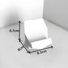 Minimalist Geometric 3D Printed Phone Stand, Modern Desktop Phone Holder, Fashionable Angle Phone Base, Stable Base, Bedroom Office Home Decor, Style - Minimalist Geometric Phone Stand - View 4