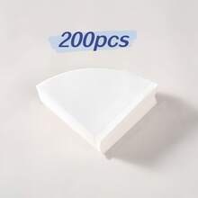 40/120/200片 V型咖啡濾紙,一次性咖啡與茶濾紙,適用於手沖咖啡與滴濾咖啡機,開學必備 - 彩色 - 查看 12
