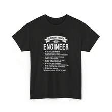 10 Reasons To Date An Engineer, Funny Engineering T-Shirt, Unisex, Round Neck, Pure Cotton - 款式 - 查看 1