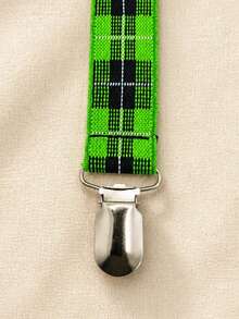 2.5cm High Elasticity Suspenders For Men - Green - View 4