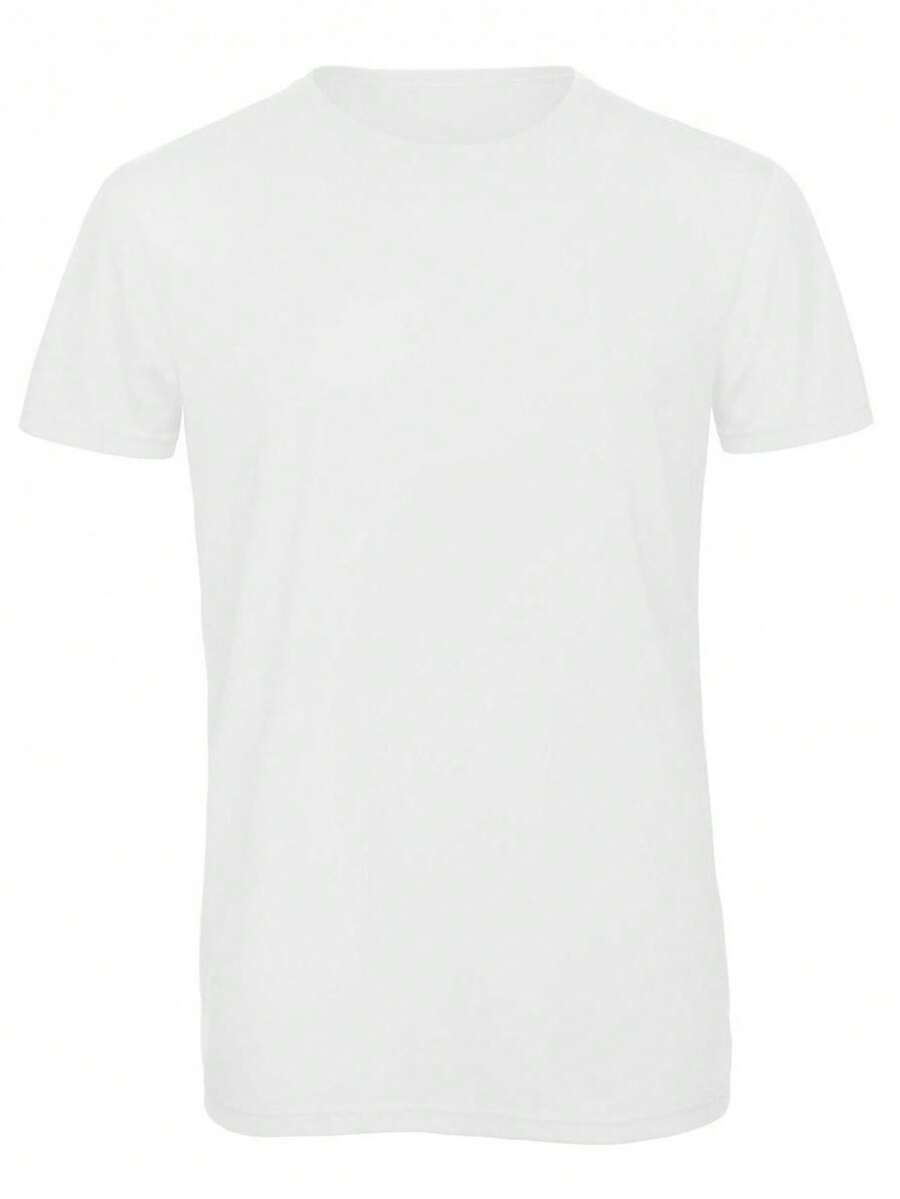 B and C B&C Triblend Herren Sport T-Shirt - White - View 1