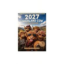 2027 Full Year 12-Month Wall Calendar, Cute Pet Lover Home Decor And Time Planning Accessory, Perfect Multi-Holiday Gift For Thanksgiving, Halloween, Christmas And All Holiday Gatherings - Five Bulls 2027 - View 11