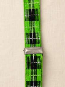 2.5cm High Elasticity Suspenders For Men - Green - View 6