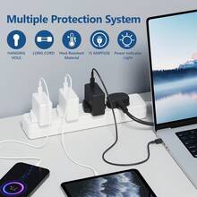 TISDLIP 英式極簡風 4 位延長電源排插，附電源指示燈與門蓋設計，PP 材質，配備 2 顆螺絲與 2 片透明黏貼墊，適用於辦公室、廚房、客廳、學校等場所，白色，延長電源排插 - 英規插(220-240V) - 查看 4