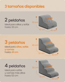Feandrea Dog Stairs & Steps - Grey - View 6